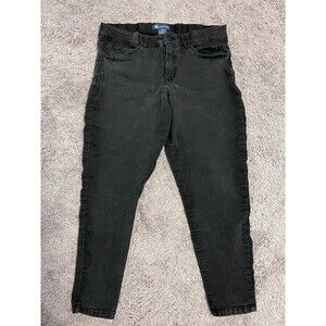 Democracy Skinny Jeans Size 16 Black Denim AB Technology Stretch Mid Rise